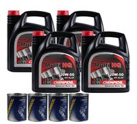20L CHEMPIOIL olio motore Multi HQ 20W-50 SAE Api Sl / Cf Incl. Filo
