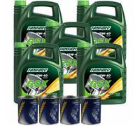 20L FANFARO GSX 15W-40 Olio Motore Per Auto API SG/CD Inclusa Pulizia Motore