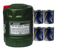 20L fanfaro Trd E6 Uhpd 10W-40 Api CJ-4 Sintetico Lavaggio Motore Motor Flush