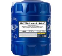 20L MANNOL Ceramica 5W-30 7720 olio motore per Api Sn Plus Acea C3 BMW Ll VW