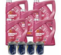 20L MANNOL Energia 5W-30 Leichtlauf-Motoröl Api Sn / CH-4 Acea C3 Motor Doctor