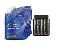 20L MANNOL Olio Motore DEFENDER 10W-40 Inclusi 4x Additivi Ceramo Ester 9829