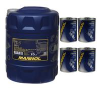 20L MANNOL Olio Motore TS-5 UHPD 10W-40 API Set Motor Flush Pulitore 9900
