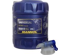 20L MANNOL Olio motore Universal 15W-40 API SN/CH-4, olio per motore con rubinetto di scarico incluso