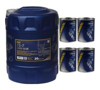 20L MANNOL TS-7 UHPD Blue 10W-40 API CJ-4 Syntetico Pulizia Motore