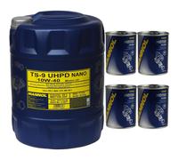 20L MANNOL TS-9 UHPD NANO API 10W-40 Olio Di Pulizia Del Motore