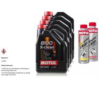 20L MOTUL 8100 X-CLEAN 5W-40 Olio Motore Engine Clean Diesel System