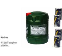 20L Olio Motore FANFARO TRD E6 UHPD 10W-40 4x MANNOL Additivo Anti Perdite