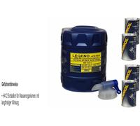 20L Olio Motore MANNOL SAE 0W-40 LEGEND+ESTER 4x MANNOL Leak-Stop ADDITIVO