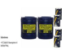 20L Olio Motore MANNOL SAE 10W-60 RACING+ESTER 4x MANNOL Leak-Stop ADDITIVO