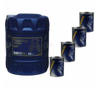 20L Olio Motore MANNOL Trattore Superoil 15W-40 4xFlush Motore