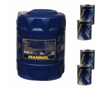 20L Olio Motore MANNOL TS-5 UHPD 10W-40 API 4x MANNOL Flush Motore ADDITIVO