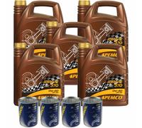 20L PEMCO IDRIVE 370 0W-40 Olio Motore API SN ACEA A3/B4 Inclusa Motor Doctor