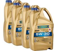 20L RAVENOL Olio Motore SMP SAE 5W-30 Per BMW Longlife-04 MB 229.51 VW 504 507