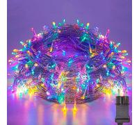 20M 200LED Luci Natale Catena Luminosa Interno/Esterno 8 Modalità, Impermeabile IP44, Funzione Di Memoria, Bassa Tensione, Decorativa Casa, Giardino, Matrimonio, Natale, Colorato