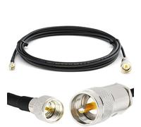 RANGEFUL 20m Mini UHF Maschio a PL259 Cavo coassiale prolunga 20 metri da esterno RG58 - Resistente alle intemperie - per HAM cavo antenna CB radio analizzatore misuratore SWR VHF marino rosmetro