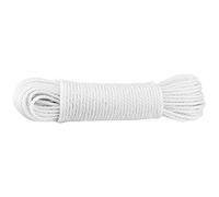 20m Multifunzionale Corda in Nylon Corda Stringa di Lavaggio Linea Arrampicata trazione Legatura Ombra Corda Netto per Campeggio Giardino Esterno Garage Clothesline(White)
