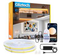 20M Striscia LED COB Bianca Compatibile con Bluetooth, da 3000k a 6500k Striscia Led 24V Dimmerabile, lluminazione Sottopensile con Telecomando e BT APP Strip Led per Cucina e Camera da Letto