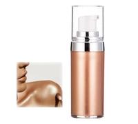 20ml Glitter Body Make-up Liquid Cream, Bronzer Smooth Shine Liquid Foundation, Moisturizing Shiny Body Face Skin Highlighter Lotion, Instant Result Sparkles and Deepens Skin Tone (02#)