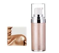 20ml Glitter Body Make-up Liquid Cream, Bronzer Smooth Shine Liquid Foundation, Moisturizing Shiny Body Face Skin Highlighter Lotion, Instant Result Sparkles and Deepens Skin Tone (01#)