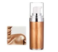 20ml Glitter Body Make-up Liquid Cream, Bronzer Smooth Shine Liquid Foundation, Moisturizing Shiny Body Face Skin Highlighter Lotion, Instant Result Sparkles and Deepens Skin Tone (03#)