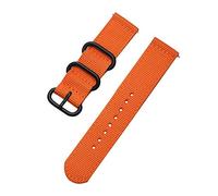 20mm 22mm Watch Band Strap Nylon Nato tessitura di nylon Guarda sostituzione cinturino Accessori, arancia, 20mm