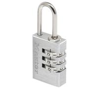 Master Lock 7620EURDCC Lucchetto con Combinazione in alluminio, Grigio, 2 x 5.5 x 0.9 cm