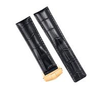 20mm Cinturino IN Vera Pelle Fascia Per Bulova Accutron SURVEYOR Orologio Nero