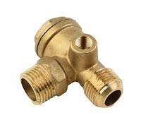 20mm Compressore D'Aria 3-Port Ottone Uomo Filettato Quadri Valvola Connettore