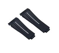 20mm in gomma cinturino nero regolabile fibbia pieghevole cinturino per cinturino Rolex per cinturino Submariner GMT OYSTERFLEX Daytona braccialetto