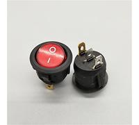 20mm KCD1 LED Toggle Switch, 3pin Round 10A 12V Light Power ON/Off Car Button Switch(Red,220V)