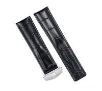 20mm Nero Pelle Cinturino Realizzato Per hamilton AMERICAN CLASSIC H38416711