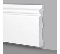 20mt di Battiscopa in polimeri ducale barocco 150x18mm C284 bianco