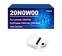 20N0W00 Contenitore Toner Di Scarto Compatibile Per Lexmark CS331dw CX331adwe CS431dw CX431adw Stampante,20N0W00-1 Pack
