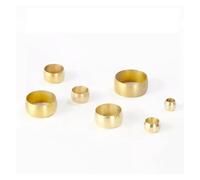 20pc Brass Sleeve For 16mm O/D Tube Air Compression Pneumatic Fitting Sleeve Ferrule Ring