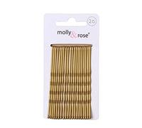 20pc Long 6.5cm Kirby Grips Hair Bobby Pins Clips Blonde by Molly&Rose