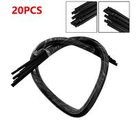 20pcs 1000mm Nero Pp Saldatura Plastica Bacchette for Paraurti Auto Repair