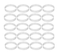 20Pcs 10cm Circolare Tartina Anelli Con Fori Acciaio Inox Pizza Dessert