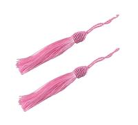 20pcs 15.5 cm / 6 Pollici Filo di Seta Segnalibro Nappe con Cavo Loop da 2 Pollici e Piccolo Nodo Cinese per Creazione di Gioielli, Souvenir, Segnalibri, Accessorio Fai da te Artigianale (Rosa)