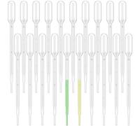 20pcs 1ml Pipette,Pipette contagocce,Pipetta contagocce,Contagocce plastica,Pipetta,Contagocce,Pipette Trasferimento Graduate Trasparenti,per Trasferire Profumo,Olio Essenziale,Laboratorio