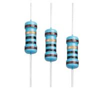 20PCS 1W Metal Film Resistor Five-color Ring Power Resistor 0.1~1M 2 4.7 10R 47 100 220 360 470 1K 2.2K 10K 22K 4.7K 100K Ohm CZAOINCU(2.4 Ohm)