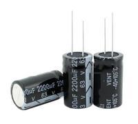 20pcs 2200UF 63V electrolytic capacitor 63V2200UF microfarad capacitors 18 * 35mm