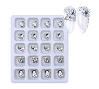 20Pcs 3D Gioielli di Lusso Resina Arte Strass Cristalli Per Decors Anelli Orecchini