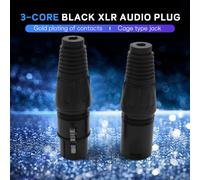 20Pcs 3Pin Xlr Maschio un Femmina Cavo di Prolunga per Microfono Microfono Cavi Spina Presa Audio Mic Adattatore Connettore Audio