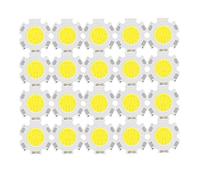 20pcs 3W 5W 7W 10W LED Sorgente Chip molto LED ad alta potenza COB Lampadina 20MM Lampada per faretti Faretti da incasso Lampade fai-da-te-Bianco naturale 4000K_20 pezzi 7W 20mm