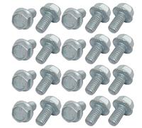 20Pcs 5/16-18 x 5/8 Inch Thread Carbon Steel Hex Serrated Head Flange Screw Bolt