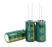 20PCS 50V2200UF Electrolytic Capacitor 2200UF 50V 16x25mm ZDVHOMCB