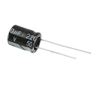 20PCS 50V220UF 10 * 13mm In-line Electrolytic Capacitor 220UF/50V 8x12MM EKFBQBGW