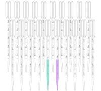 20pcs 5ml Pipette,Pipette contagocce,Pipetta contagocce,Contagocce plastica,Pipetta,Contagocce,Pipette Trasferimento Graduate Trasparenti,per Trasferire Profumo,Olio Essenziale,Laboratorio