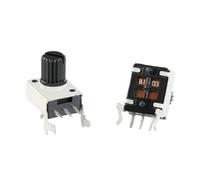 20Pcs/5pc RV09 RV0931 Potentiometer Side-Adjustable Handle 15mm 20mm Shaft 1K/B102 5K/B502 10K/B103 50K/B503 100K/B504 WH09 0931(10pcs,100K Ohm 20mm)